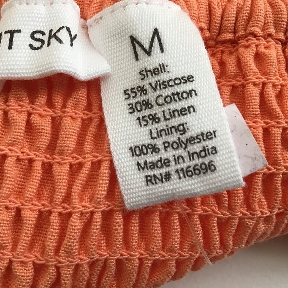 Midnight Sky Linen Blend Embroidered Cottagecore, Boho babydoll Blouse Sz Mediu… - Picture 2 of 4